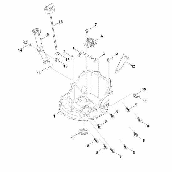 Picture of J - Meccanismo regolatore e coppa dell'olio EVC 300.0 (EVC300-0001)